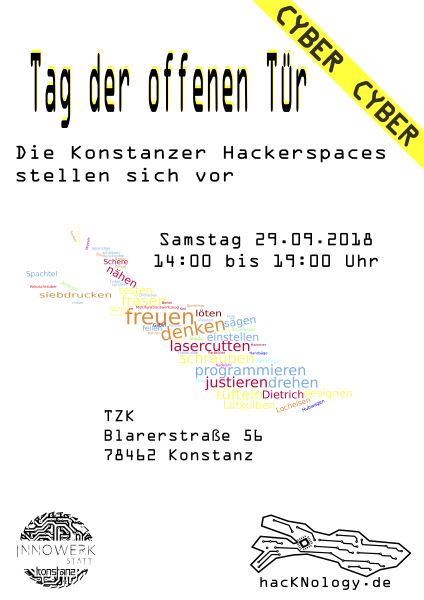 Flyer für den Tag der offenen Tür 2018