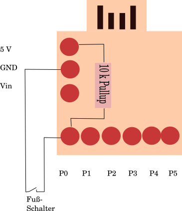 Schaltplan mit Pullup