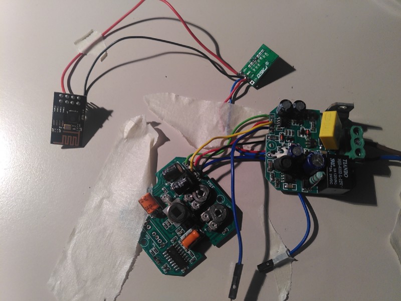 provisorischer Aufbau mit allen Komponenten